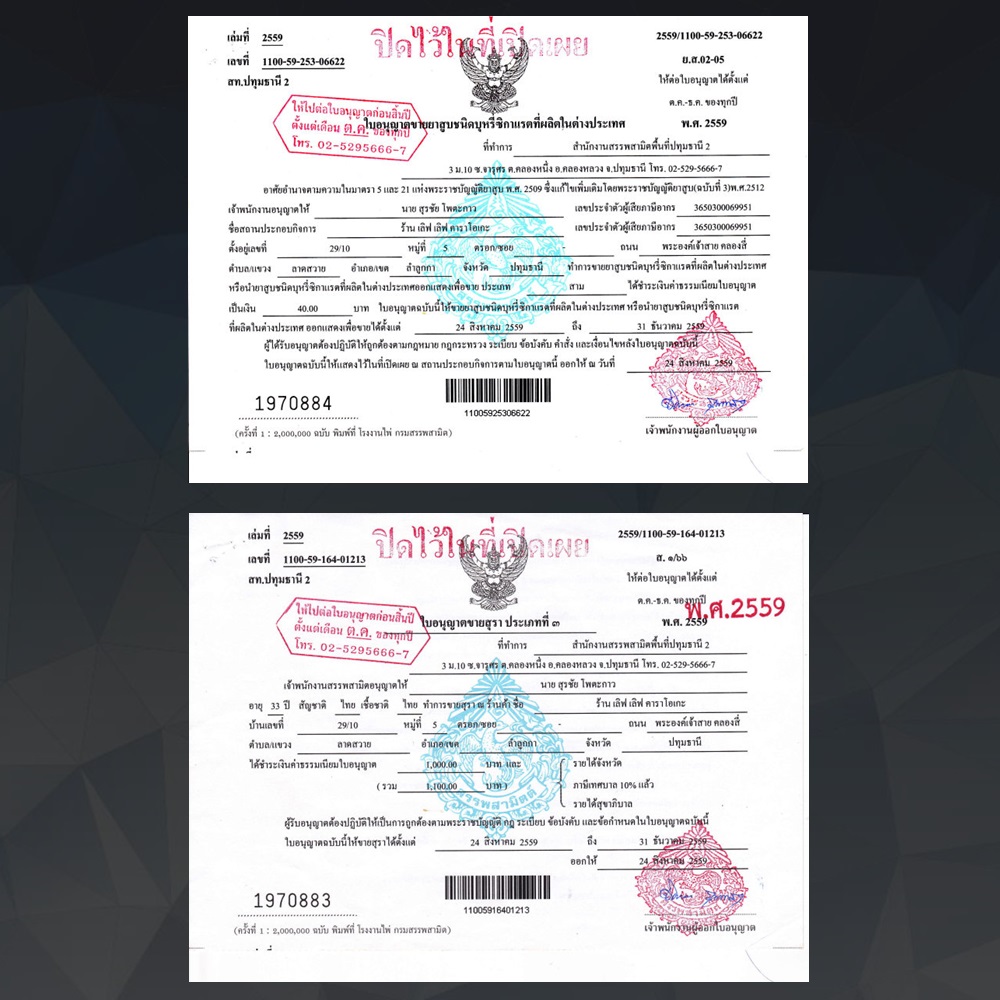 ใบอนุญาต 3